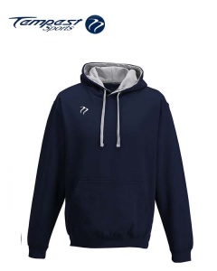 Tempest Lightweight Navy Heather Hooded Sweatshirt